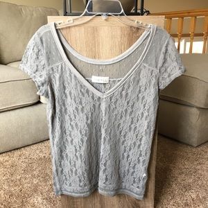 A&F Lace Tee